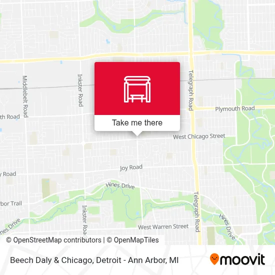 Beech Daly & Chicago map