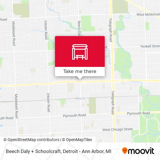 Beech Daly + Schoolcraft map