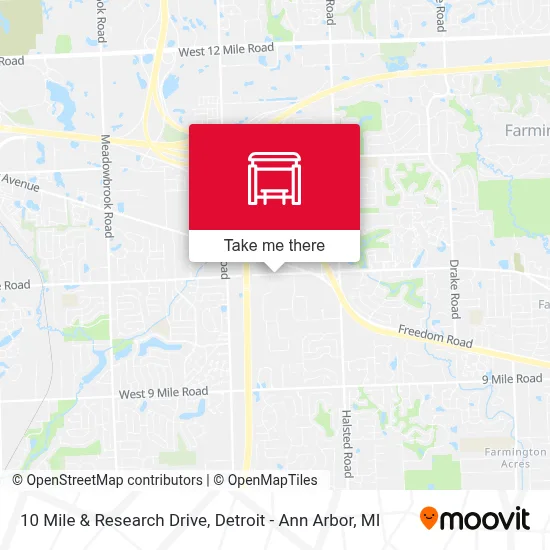 10 Mile & Research Drive map