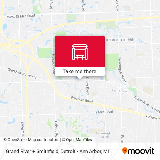 Mapa de Grand River + Smithfield