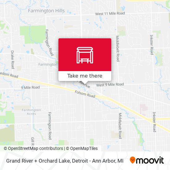 Grand River + Orchard Lake map