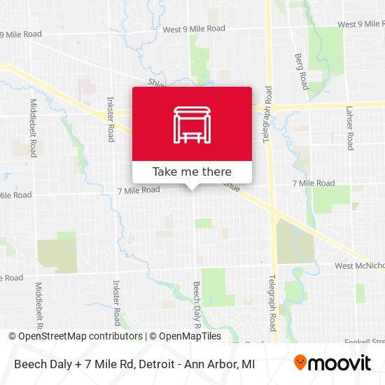Mapa de Beech Daly + 7 Mile Rd
