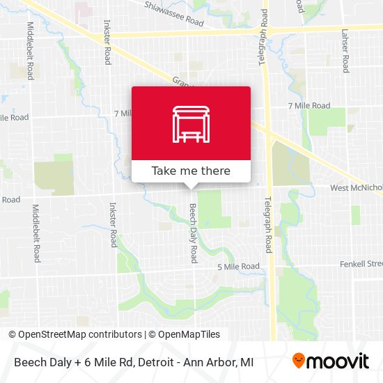 Mapa de Beech Daly + 6 Mile Rd