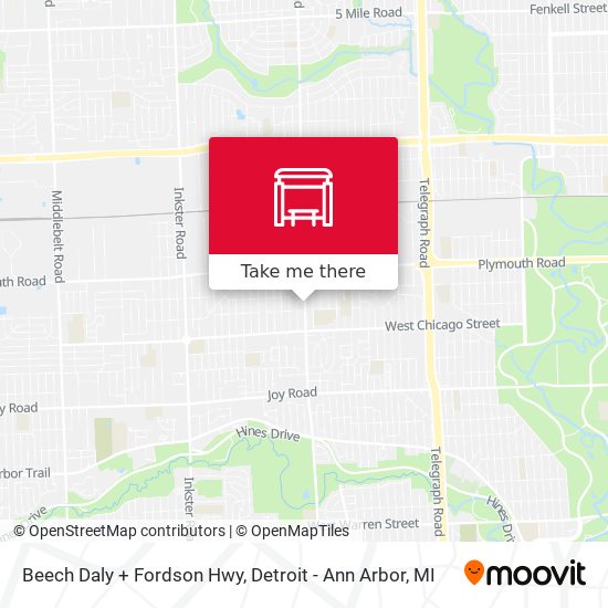 Mapa de Beech Daly + Fordson Hwy