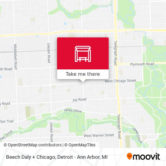 Beech Daly + Chicago map