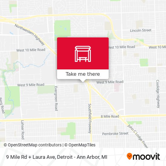 9 Mile Rd + Laura Ave map