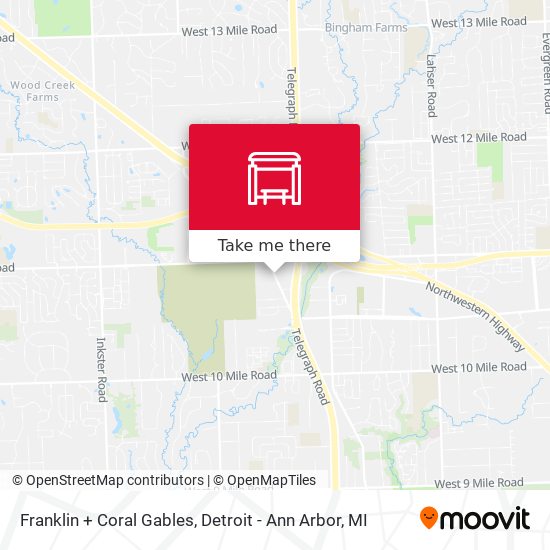 Mapa de Franklin + Coral Gables