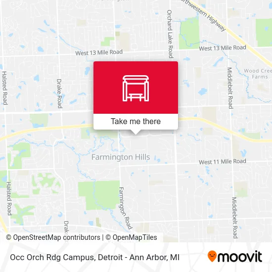 Occ Orch Rdg Campus map