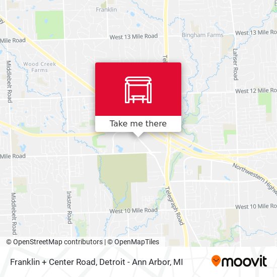 Mapa de Franklin + Center Road