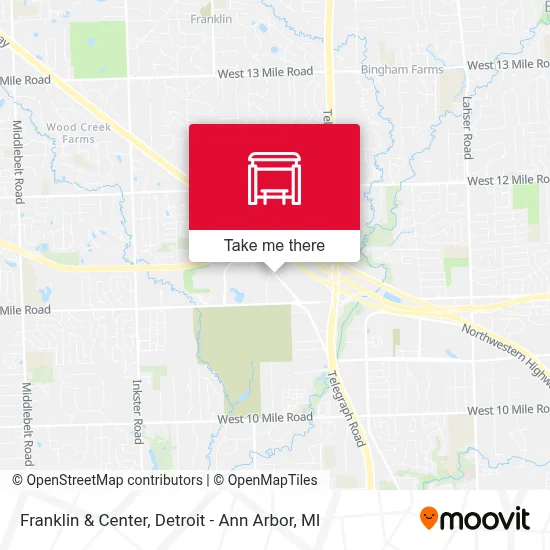 Franklin & Center map