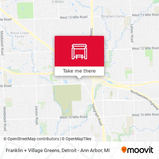 Franklin + Village Greens map