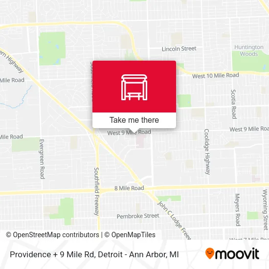 Mapa de Providence + 9 Mile Rd