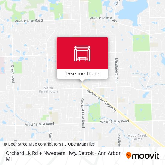 Mapa de Orchard Lk Rd + Nwestern Hwy