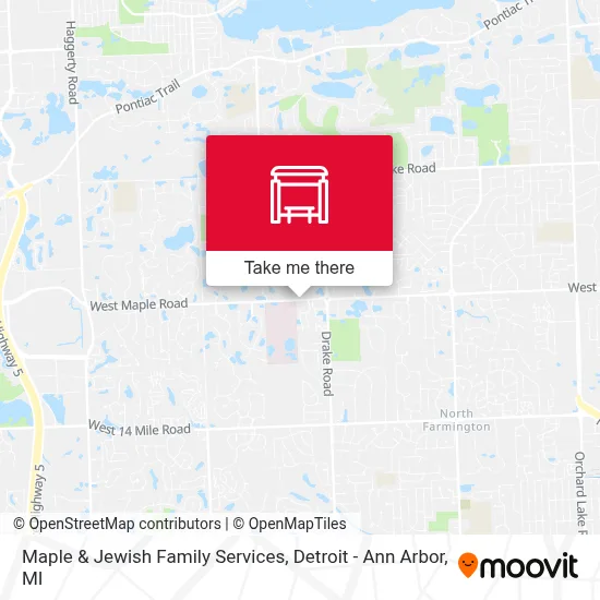 Maple & Jewish Family Services map