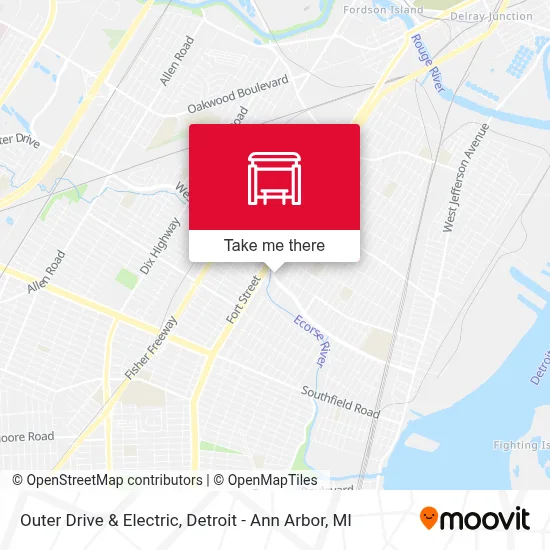 Outer Drive & Electric map