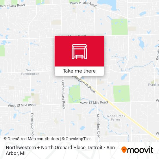 Mapa de Northwestern + North Orchard Place