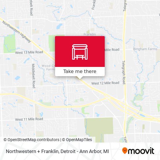 Northwestern + Franklin map