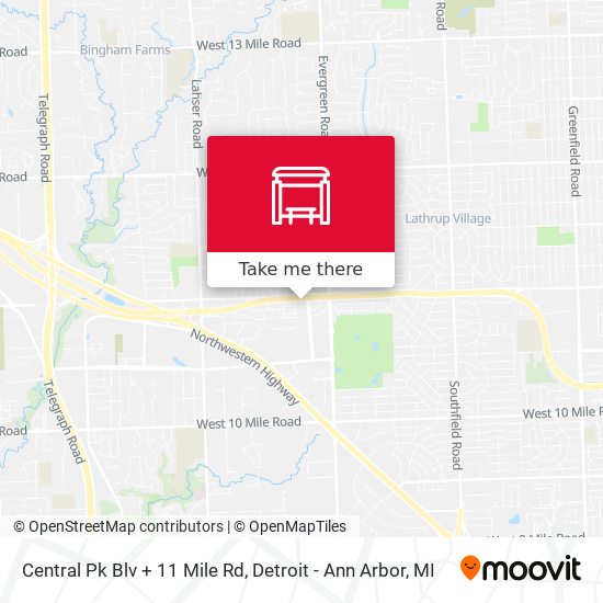 Mapa de Central Pk Blv + 11 Mile Rd