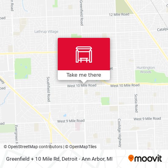 Mapa de Greenfield + 10 Mile Rd