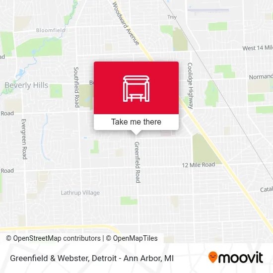 Greenfield & Webster map