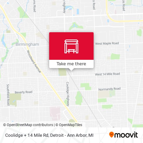 Mapa de Coolidge + 14 Mile Rd