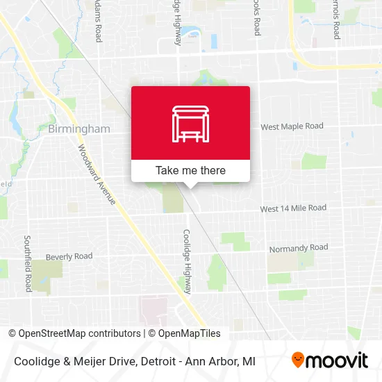 Coolidge & Meijer Drive map