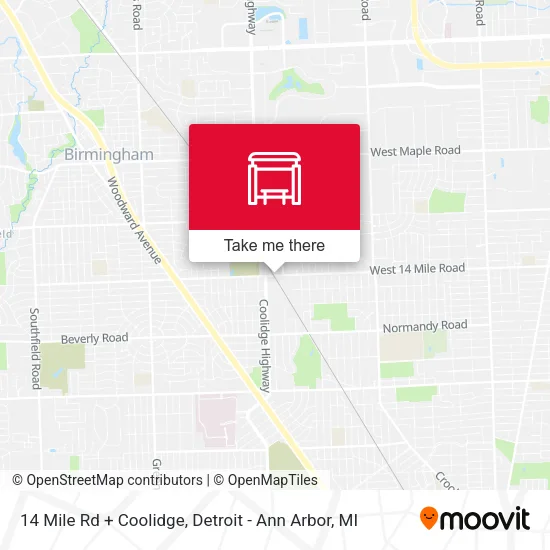 Mapa de 14 Mile Rd + Coolidge