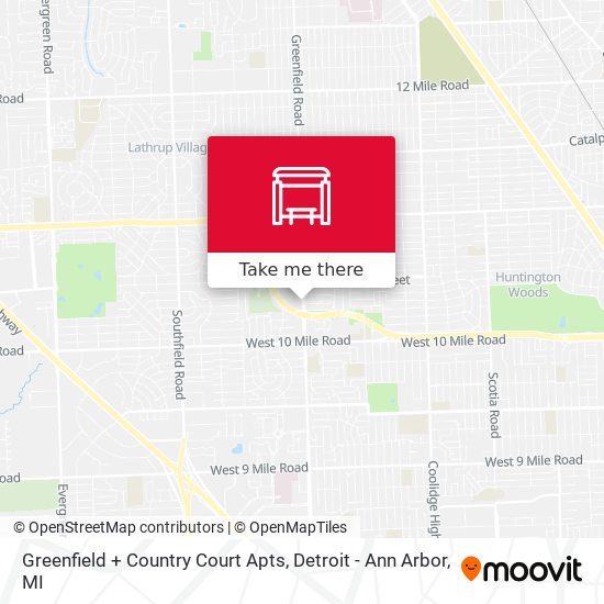 Greenfield + Country Court Apts map