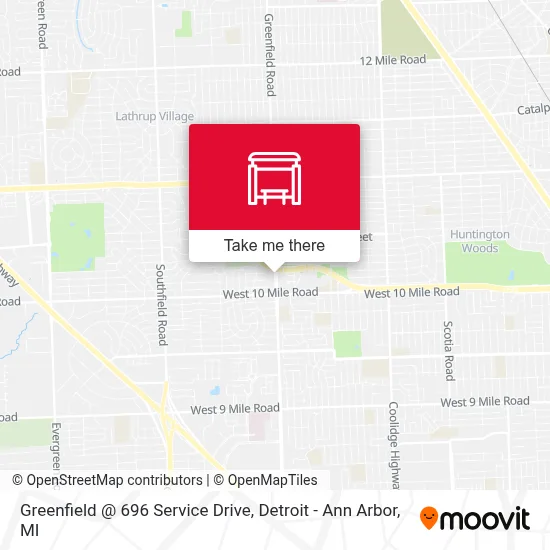 Greenfield @ 696 Service Drive map