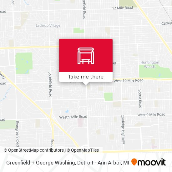 Mapa de Greenfield + George Washing