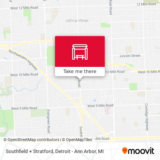 Mapa de Southfield + Stratford