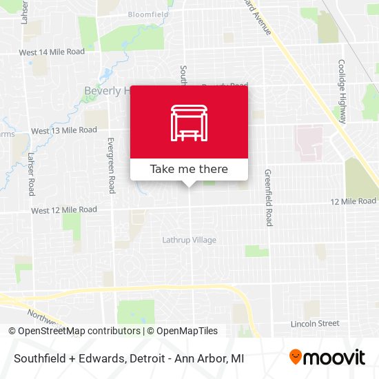 Mapa de Southfield + Edwards