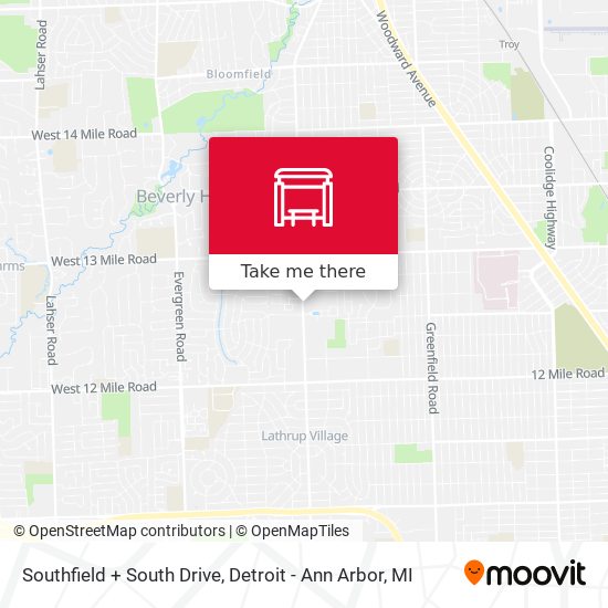 Mapa de Southfield + South Drive