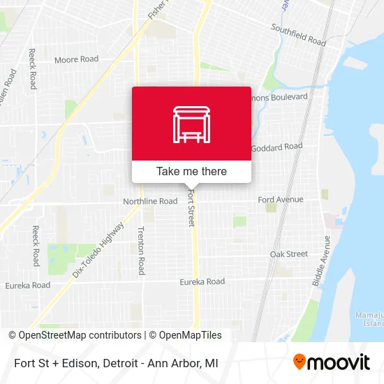 Fort St + Edison map