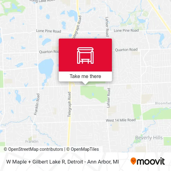 W Maple + Gilbert Lake R map