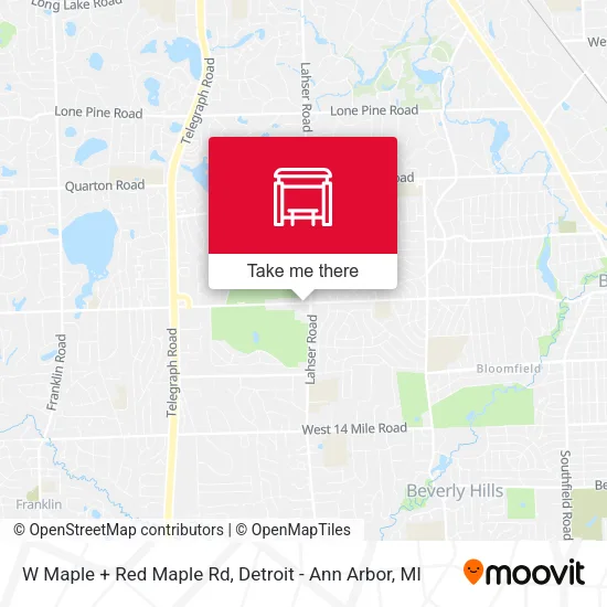 W Maple + Red Maple Rd map