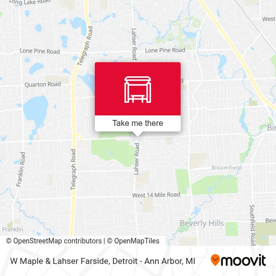 W Maple & Lahser Farside map