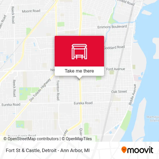 Fort St + Castle map