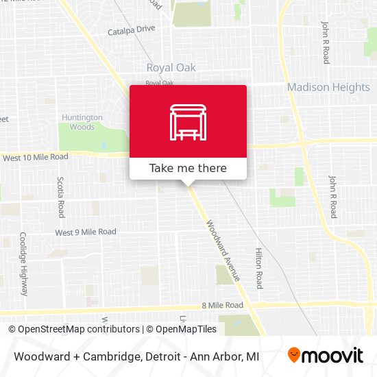 Woodward + Cambridge map