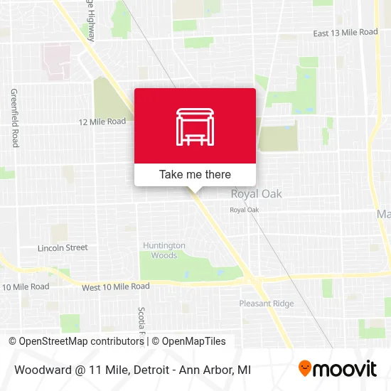 Woodward @ 11 Mile map
