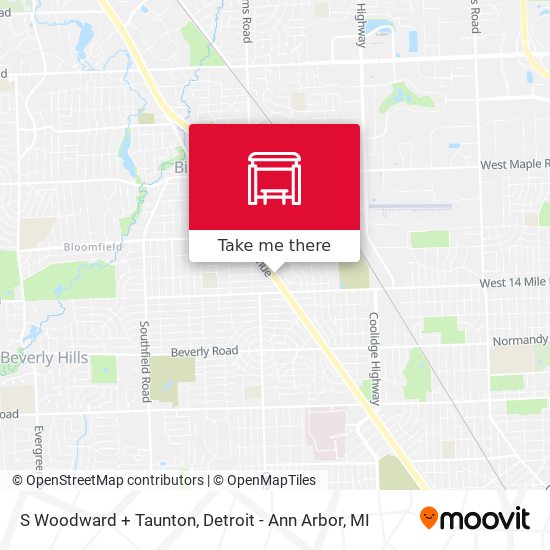 Mapa de S Woodward + Taunton