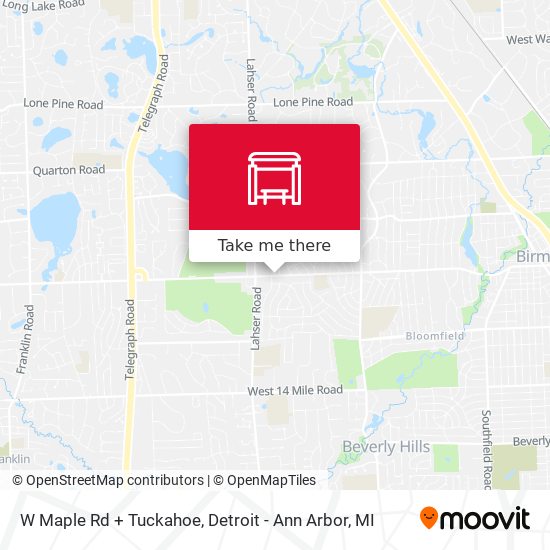 Mapa de W Maple Rd + Tuckahoe