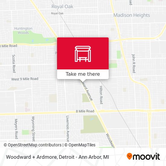 Mapa de Woodward + Ardmore