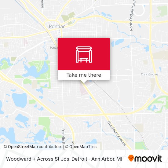 Mapa de Woodward + Across St Jos