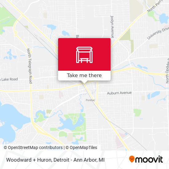 Woodward + Huron map