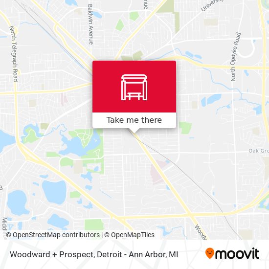 Woodward + Prospect map