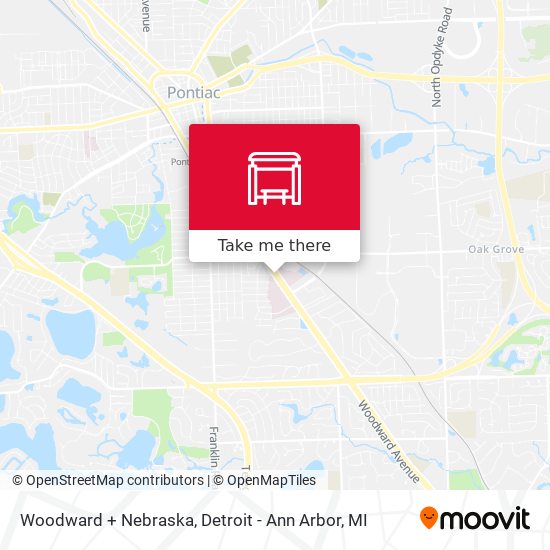 Mapa de Woodward + Nebraska
