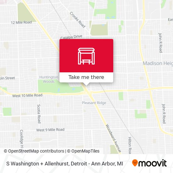 S Washington + Allenhurst map