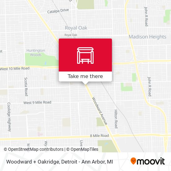 Mapa de Woodward + Oakridge