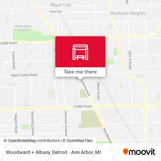 Mapa de Woodward + Albany